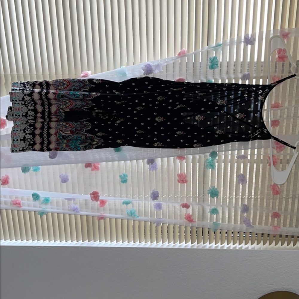 Black romper with some designs